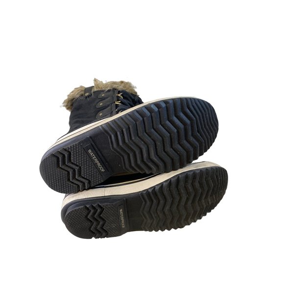 Sorel Women's 7 Joan Of Arctic Waterproof Snow Boots Shoes Black -25F - Picture 8 of 17